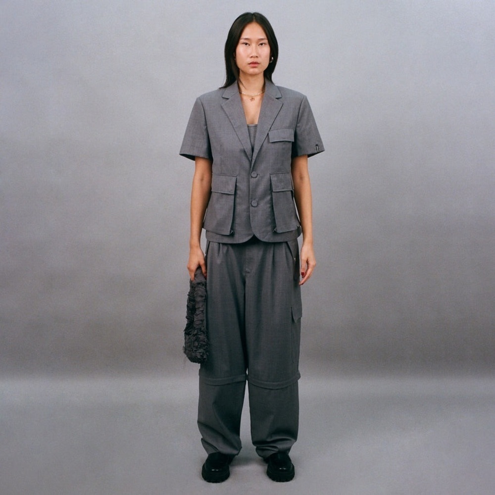 NWT BOBBLEHAUS BH Zip-Off Wool Suit Pants Sz S - Picture 4 of 6